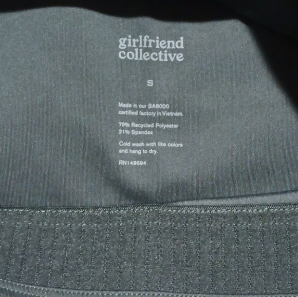 Girlfriend Collective Bianca One Shoulder Bra - Picture 4 of 5